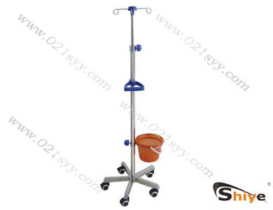 不銹鋼扶手帶桶輸液架